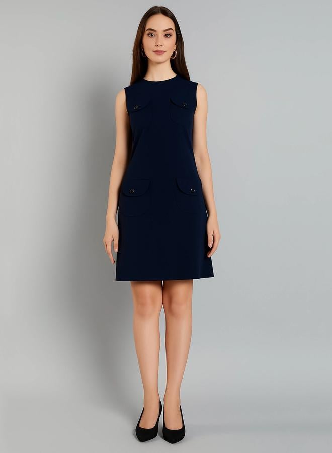 ميش فستان ميني بدون أكمام وبقصة ضيقة - Image 5